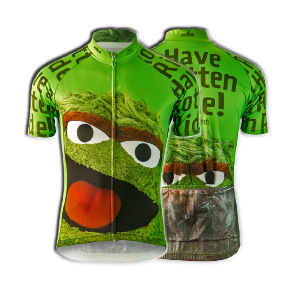 Sesame Street Oscar The Grouch Women's Cycling Jersey (M, L, XL, 2XL)