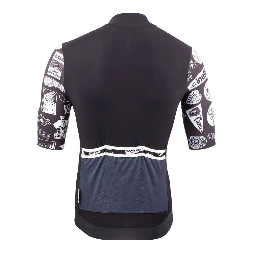 Cinelli Supercorsa Men's Cycling Jersey (Black)